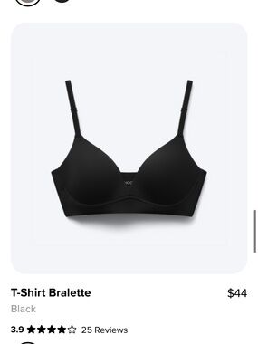 Whoop Everyday Seamless T-Shirt Bralette - Black